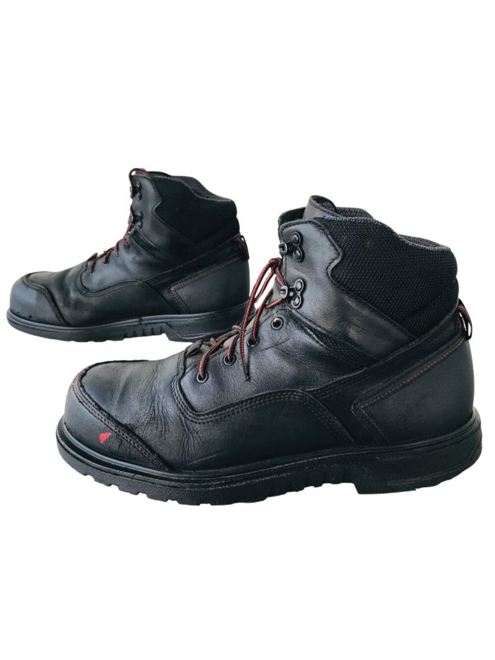 Red Wing Safety Toe Waterproof Work Boots Mens Sz 10 Black Leather 2400 EH